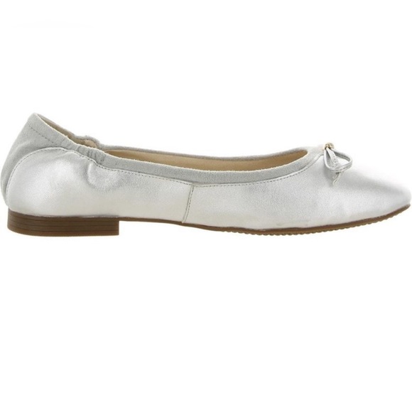 Cole Haan Kiera Silver Ballet Flat 11 - Picture 2 of 4